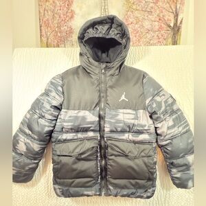 Jordan Faux Down Jacket Kids Camo Puffer Jacket